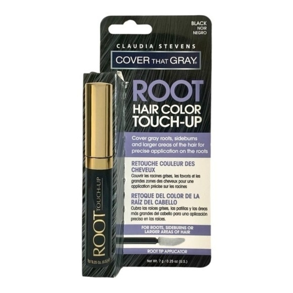 Claudia Stevens Cover That Gray Root Touch Up Hair Color Black NIB - Picture 2 of 4